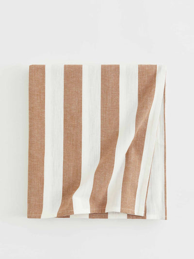 H&M Striped linen blend tablecloth at Collagerie