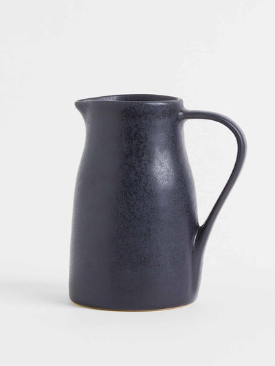 H&M Black stoneware jug at Collagerie