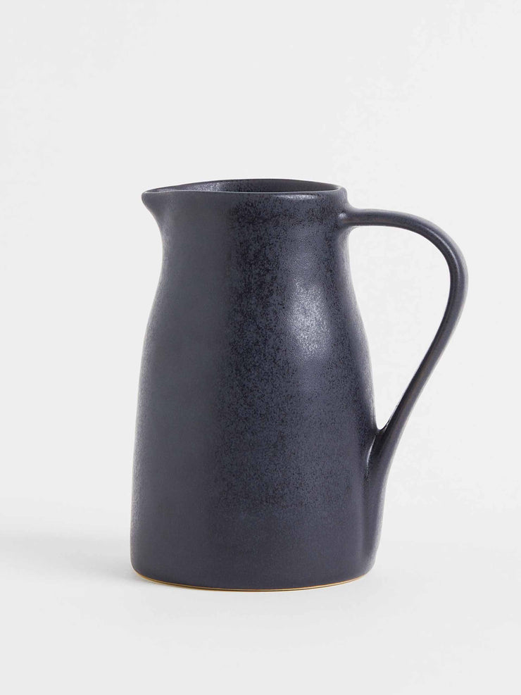 Black stoneware jug