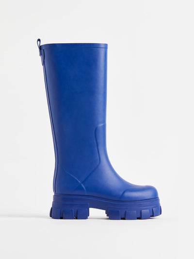 H&M Chunky blue wellies at Collagerie