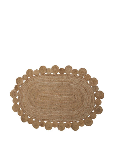 H&M Home Jute oval rug at Collagerie