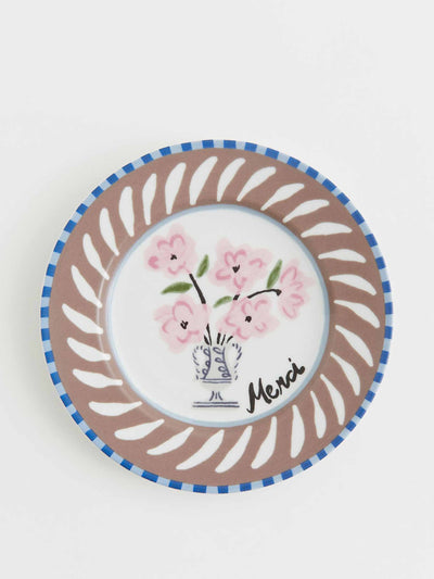 H&M Porcelain flower plate at Collagerie