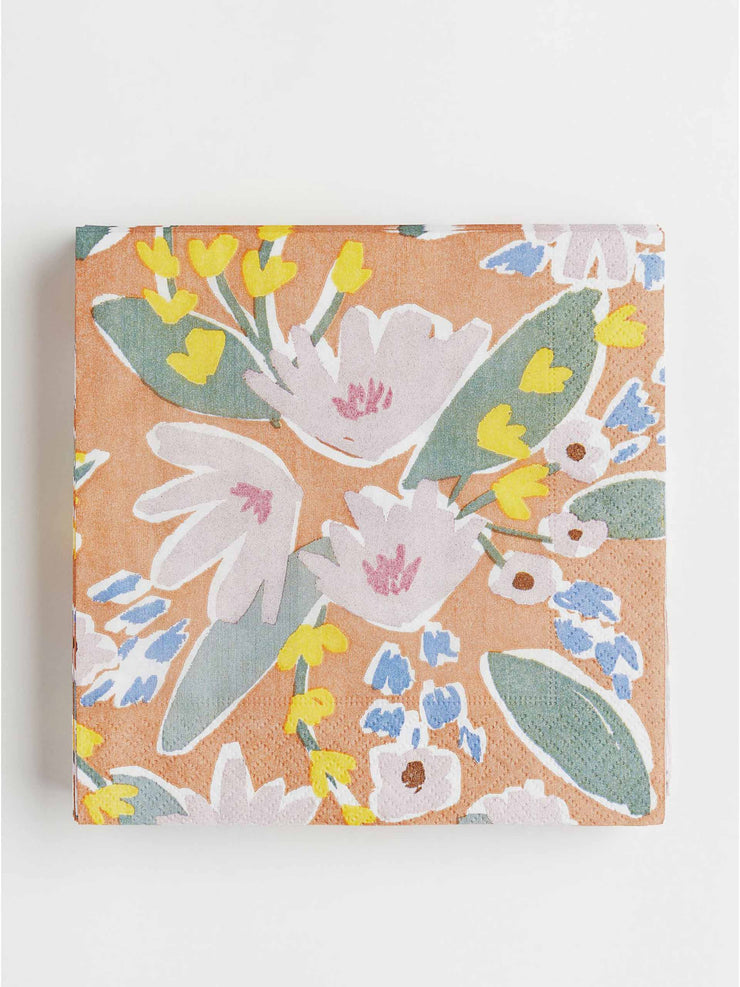 Floral paper napkins (set of 20)