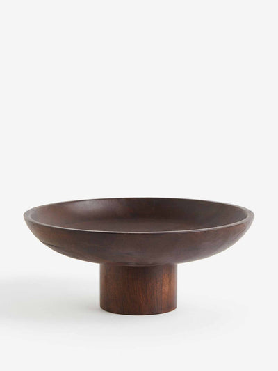 H&M home Wooden pedestal bowl at Collagerie