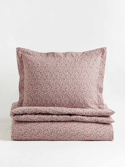 H&M Home Pink floral single duvet cover set at Collagerie