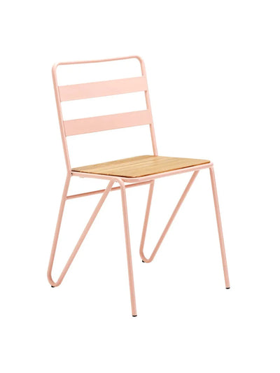 H&M Home Pink metal chair at Collagerie