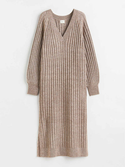 H&M Rib-knit dress at Collagerie