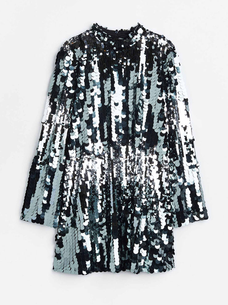 Mini dress with sequins