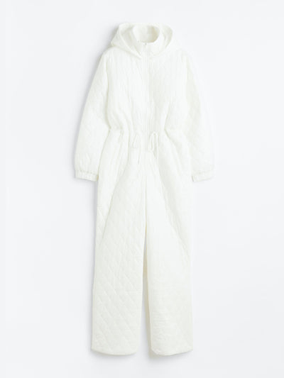 H&M White quilted ski suit at Collagerie