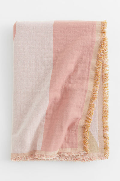 H&M Jacquard-weave cotton blanket at Collagerie