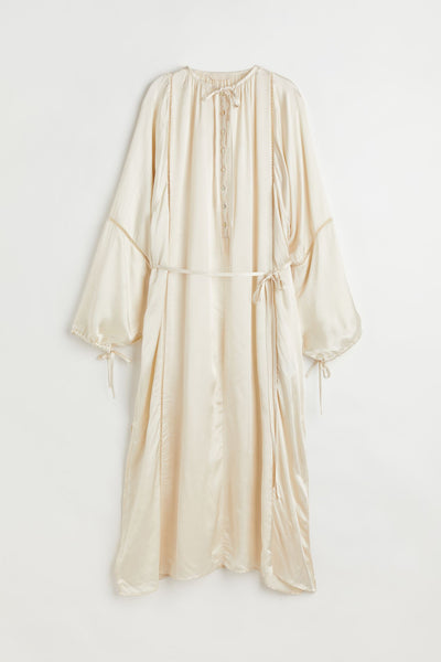 H&M Satin kaftan dress at Collagerie