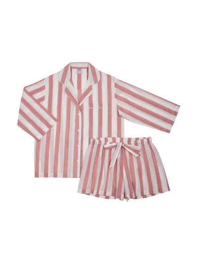 Honna Powder pink shorts set at Collagerie