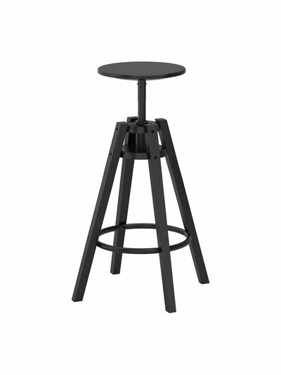 Ikea Black wooden bar stool at Collagerie