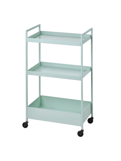 Ikea Green metal trolley at Collagerie