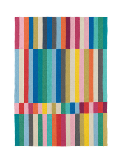 Ikea Flatwoven multicolour stripe rug at Collagerie