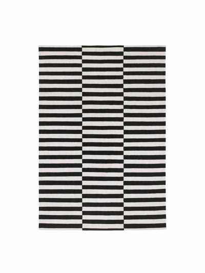 Ikea Black and white striped rug at Collagerie