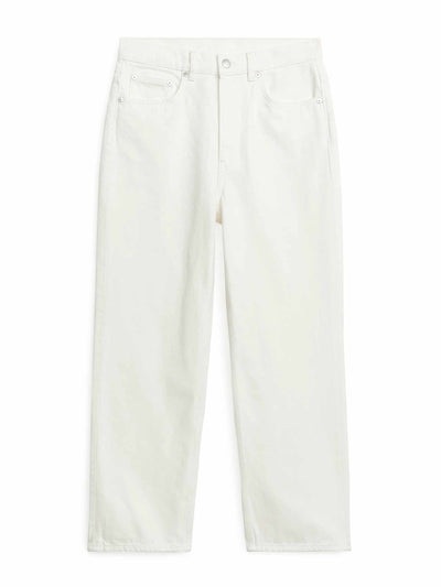 Arket Straight cropped non-stretch jeans at Collagerie