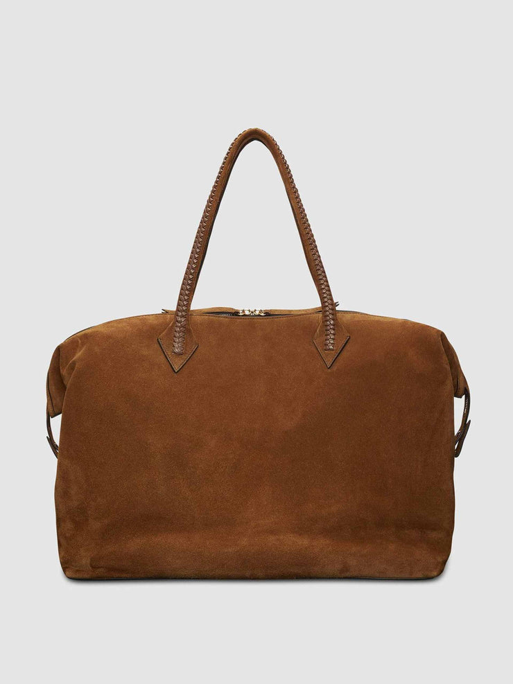 Suede weekend bag