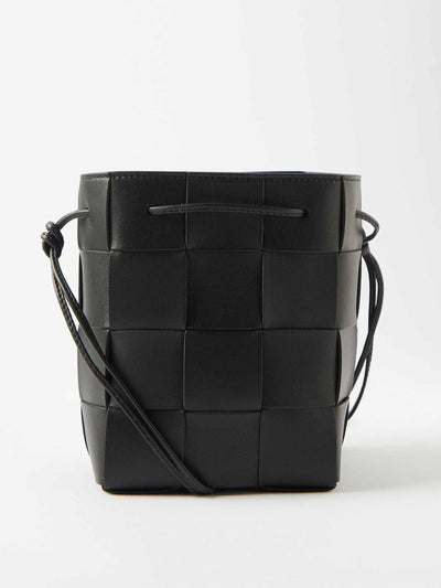Bottega Veneta Cassette small Intrecciato leather bucket bag at Collagerie