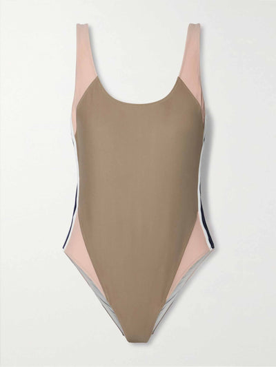 The Upside Colour-block recycled swimsuit at Collagerie