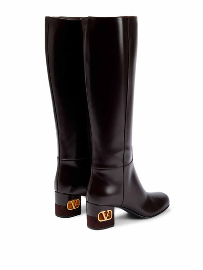 Valentino Garavani Heritage knee-high leather boots at Collagerie