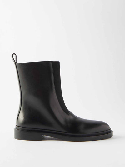 Jil Sander Leather ankle boots at Collagerie
