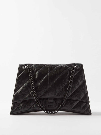 Balenciaga Quilted creased leather shoulder bag at Collagerie