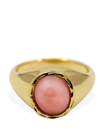 By Alona Gold and pink opal Juliette ring at Collagerie