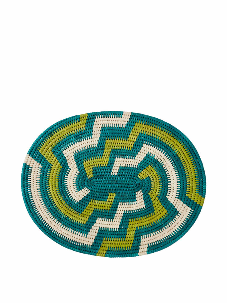 Zig zag bamboo placemat