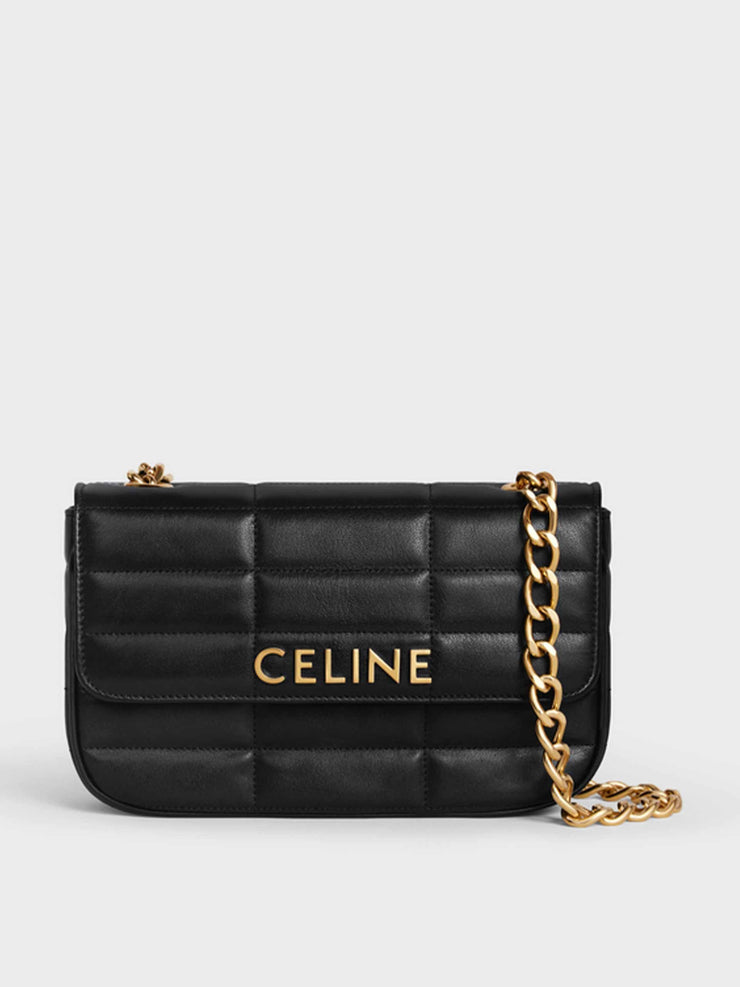 Quilted chain shoulder bag