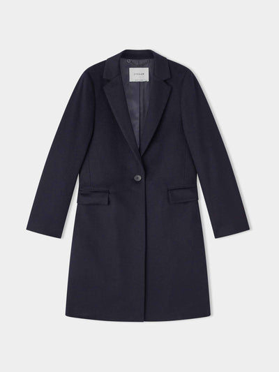 Jigsaw Relaxed wool city coat at Collagerie