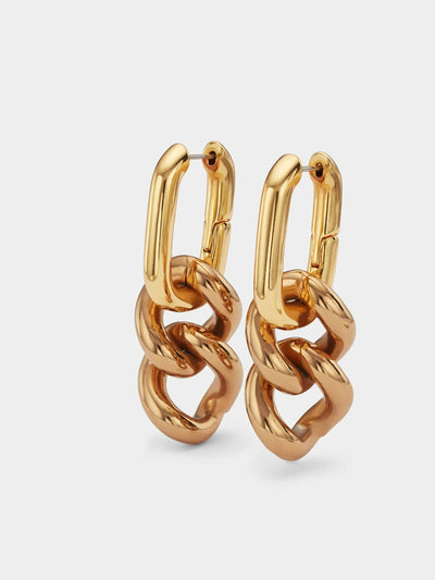 Jigsaw Oversized chain drop earring at Collagerie