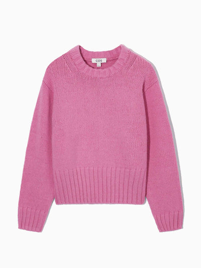 Cos Relaxed-fit cropped wool-blend jumper at Collagerie