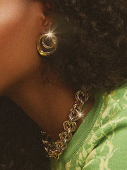 Gold Jupiter earrings
