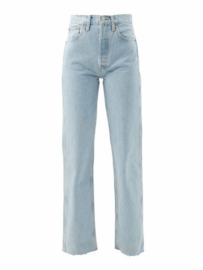 Re/Done 90s high-rise straight-leg jeans at Collagerie