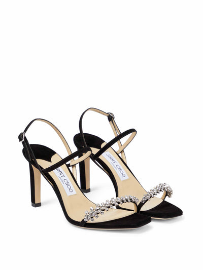 Jimmy Choo Embellished suede sandals at Collagerie