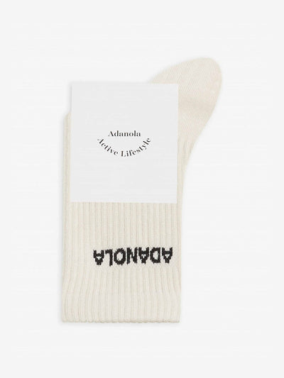 Adanola Logo-print ribbed cotton-blend socks at Collagerie