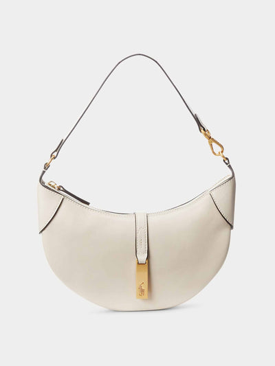 Ralph Lauren White calfskin mini shoulder bag at Collagerie