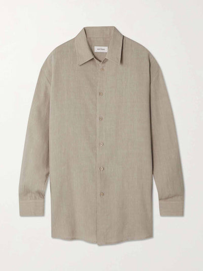Matteau Linen-blend shirt at Collagerie