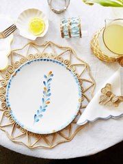 Blue toscana dinner plate
