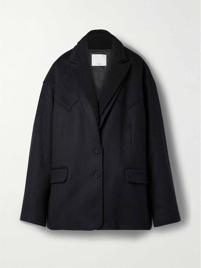 Tibi Oversized convertible shell and recycled wool-blend jacket at Collagerie