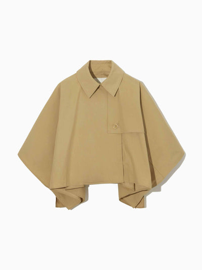 Cos Cropped trench-coat cape at Collagerie