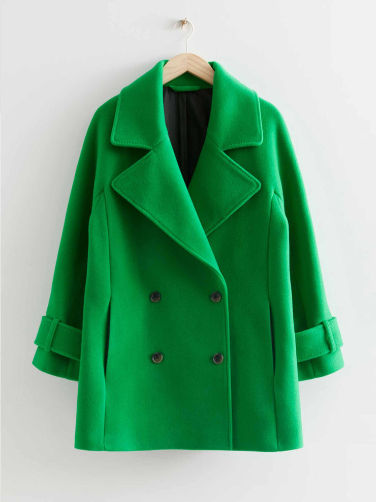 Relaxed pea coat