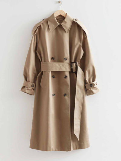 & Other Stories Wide belt trench coat at Collagerie