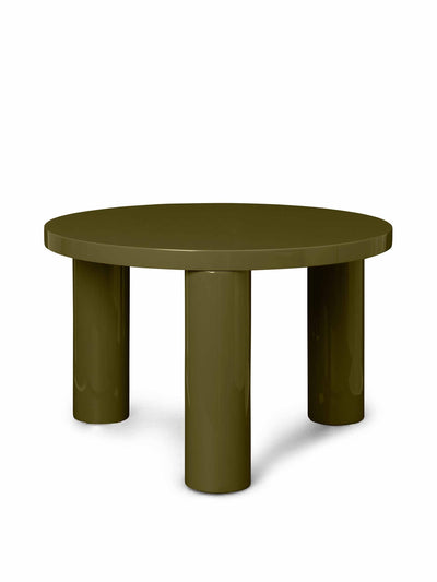 Made In Design Coffee table in lacquered olive green at Collagerie