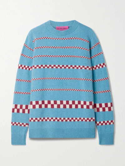 The Elder Statesman Striped cashmere sweater at Collagerie