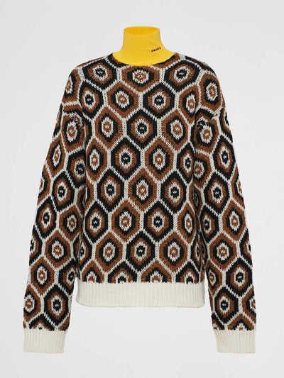 Prada Cashmere and wool turtleneck sweater at Collagerie