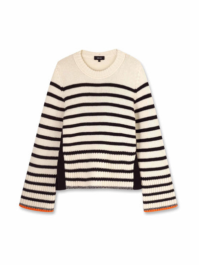 Me+Em Merino cashmere stripe jumper + snood at Collagerie