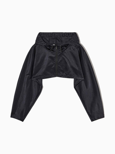 Cos Cropped hooded nylon jacket at Collagerie