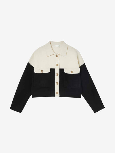 Sandro Oversized woven cardigan at Collagerie